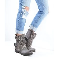 A.S.98 Damen Stiefelette Klassische Stiefeletten - Grau -A.S.98 11297428 07