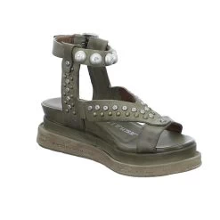 A.S.98 Damen Sandaletten 3003 Keilsandaletten - Grün 14 A.S.98 Damen Sandaletten 3003 Keilsandaletten - Grün -A.S.98 18892145 06