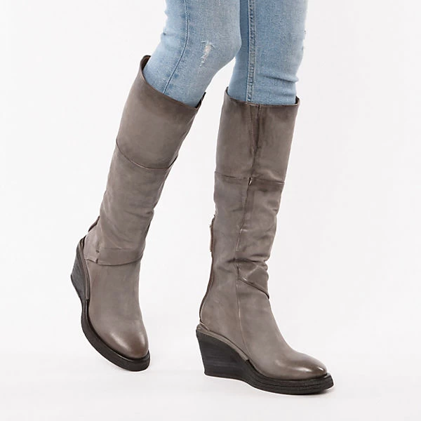 A.S.98 A30312-0101 Keilstiefel - Dunkelgrau 4 A.S.98 A30312-0101 Keilstiefel - Dunkelgrau – Bild 2