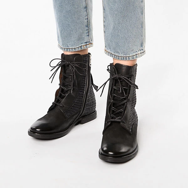 A.S.98 Zeport Schnürstiefeletten - Schwarz 4 A.S.98 Zeport Schnürstiefeletten - Schwarz – Bild 2