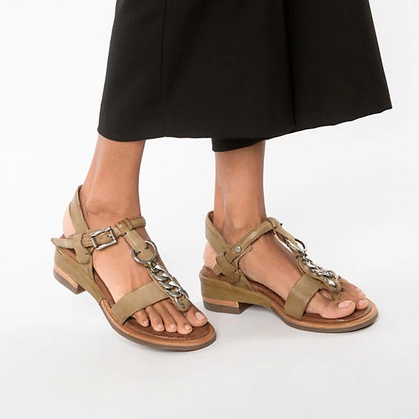 A.S.98 Seoul T-Steg-Sandaletten - Khaki 4 A.S.98 Seoul T-Steg-Sandaletten - Khaki – Bild 2