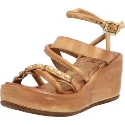 A.S.98 Plateausandale Keilsandaletten - Sand