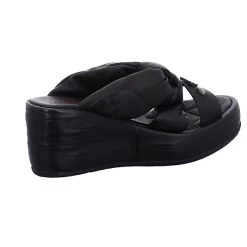 A.S.98 Damen Wedges Sandalen Arca Pantolette Fußbett Bequem Freizeit Glattleder Uni Wedge-Sneakers - Schwarz 18 A.S.98 Damen Wedges Sandalen Arca Pantolette Fußbett Bequem Freizeit Glattleder Uni Wedge-Sneakers - Schwarz -A.S.98 24687932 08