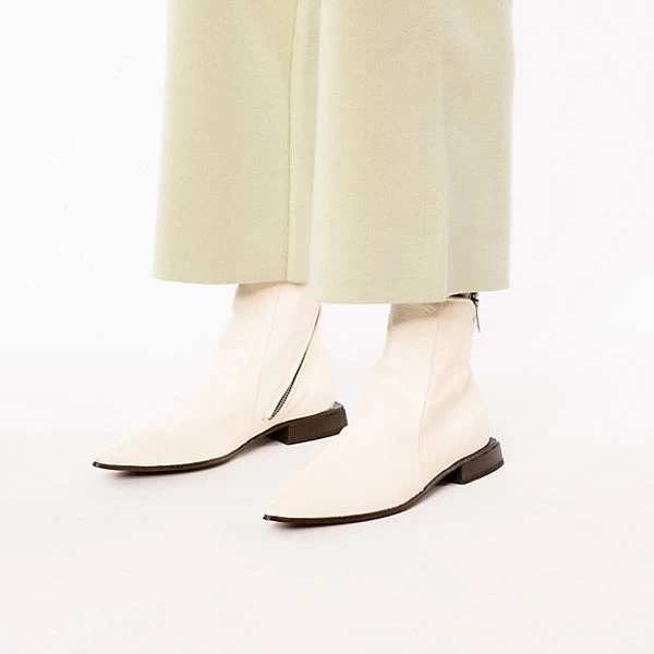 A.S.98 Akiko Klassische Stiefeletten - Creme 4 A.S.98 Akiko Klassische Stiefeletten - Creme – Bild 2