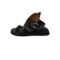 A.S.98 Damen Sandalen Pola-Polaflash 699024-0103 Schwarz 6002 Nero Leder Klassische Sandalen - Schwarz -A.S.98 25882002 03
