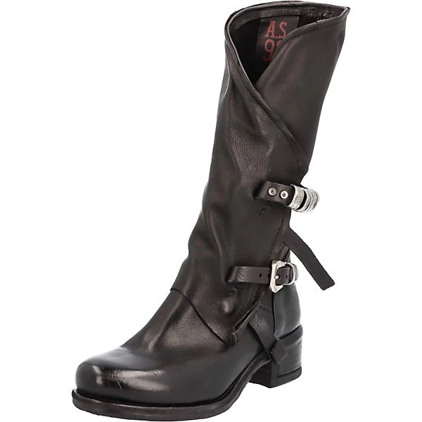 A.S.98 Stiefel Biker Boots - Schwarz 3 A.S.98 Stiefel Biker Boots - Schwarz