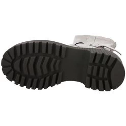 A.S.98 Damen Stiefeletten Schuhe Schnürboots Elegant Freizeit Glattleder Uni Schnürstiefeletten - Hellgrau -A.S.98 27185157 09