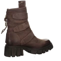 A.S.98 Damen Stiefeletten Schuhe Boots Elegant Freizeit Glattleder Uni Plateau-Stiefeletten - Braun -A.S.98 27299000 05
