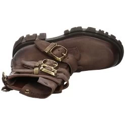 A.S.98 Damen Stiefeletten Schuhe Boots Elegant Freizeit Glattleder Uni Plateau-Stiefeletten - Braun -A.S.98 27299000 08