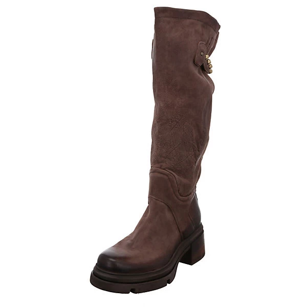 A.S.98 Damen Stiefel Schuhe Stiefel Elegant Klassisch Glattleder Uni Klassische Stiefel - Braun 3 A.S.98 Damen Stiefel Schuhe Stiefel Elegant Klassisch Glattleder Uni Klassische Stiefel - Braun