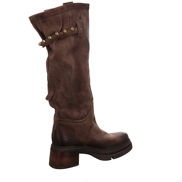A.S.98 Damen Stiefel Schuhe Stiefel Elegant Klassisch Glattleder Uni Klassische Stiefel - Braun 7 A.S.98 Damen Stiefel Schuhe Stiefel Elegant Klassisch Glattleder Uni Klassische Stiefel - Braun – Bild 5