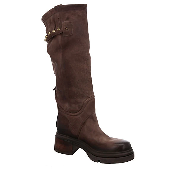 A.S.98 Damen Stiefel Schuhe Stiefel Elegant Klassisch Glattleder Uni Klassische Stiefel - Braun 8 A.S.98 Damen Stiefel Schuhe Stiefel Elegant Klassisch Glattleder Uni Klassische Stiefel - Braun – Bild 6