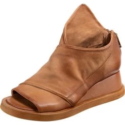 A.S.98 Coral Keilsandaletten - Cognac