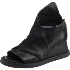 A.S.98 Coral Keilsandaletten - Schwarz