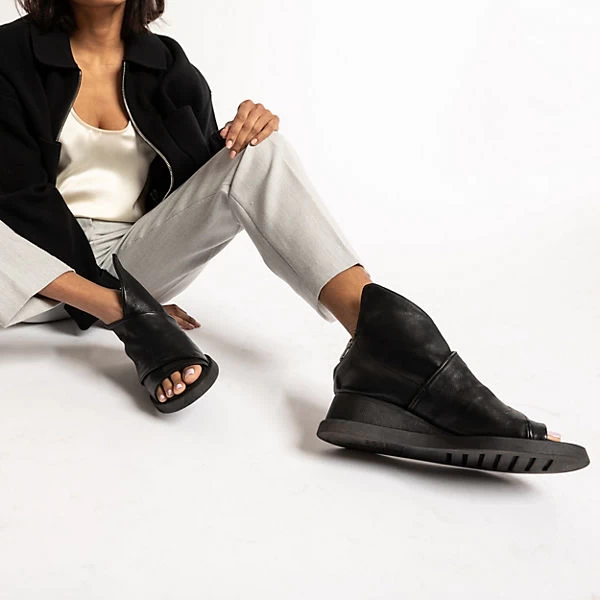 A.S.98 Coral Keilsandaletten - Schwarz 3 A.S.98 Coral Keilsandaletten - Schwarz – Bild 2