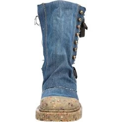 A.S.98 Stulpenstiefeletten Biker Boots - Blue Denim -A.S.98 28846335 03