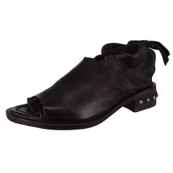 A.S.98 Damen Sandalen GEA 4004 B18002-0102 Schwarz 6002 Nero Leder Klassische Sandalen - Schwarz