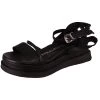 A.S.98 Damen Sandalen LAGOS 2.0 4004 A15031-0101 Schwarz 6002 Nero Leder Klassische Sandalen - Schwarz -A.S.98 29977558 01