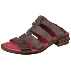 A.S.98 Damen Sandalen GEA 4004 B18004-0101 Grau 0001 Cenere Leder Klassische Sandalen - Grau