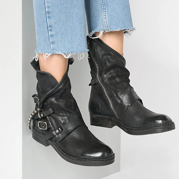 A.S.98 Biker Boots - Schwarz 4 A.S.98 Biker Boots - Schwarz – Bild 2